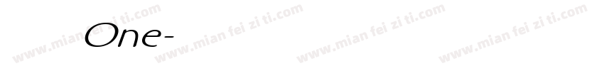 摇滚乐 One字体转换